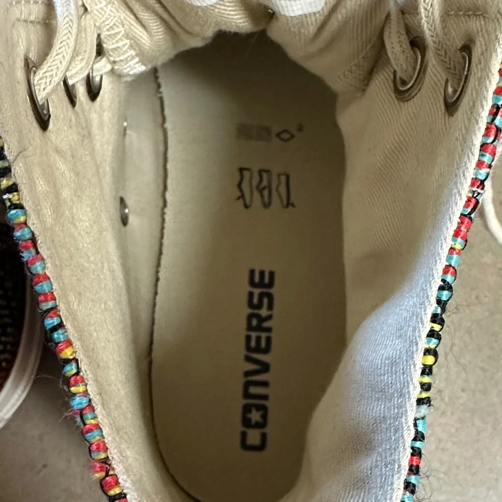 Rare Converse Chuck Taylor All Star Hi Multipanel W Size 10 Embroidered 🆕 - Picture 10 of 13